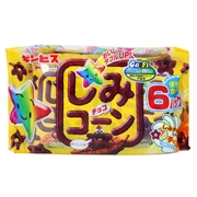 BÁNH Snack GinBis vị socola (shimi Corn ) 6P BAG 132G